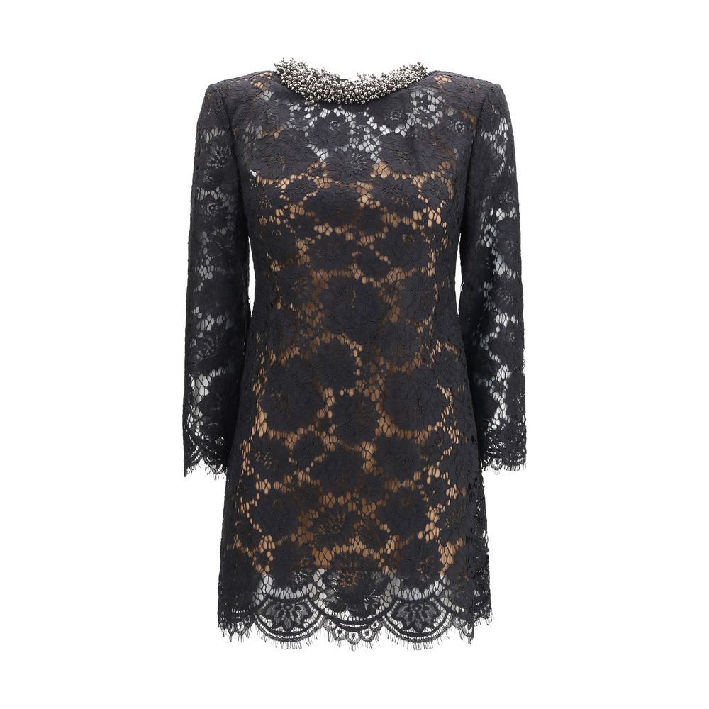 Self-Portrait Black Polyamide Casual Dress